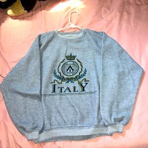 GREY ITALY CREW NECK